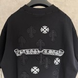 Chrome Hearts New Embroidered Short Sleeve T-Shirt (Black) 260624