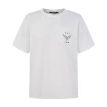 Chrome Hearts 26SS Chrome Hearts x Foti Collaboration Skull Pocket Short Sleeve T-Shirt (White) 260624
