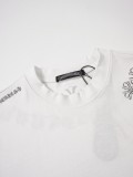 Chrome Hearts New Embroidered Short Sleeve T-Shirt (White) 260624