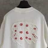 Balenciaga Embroidered Short Sleeve T-Shirt 260624