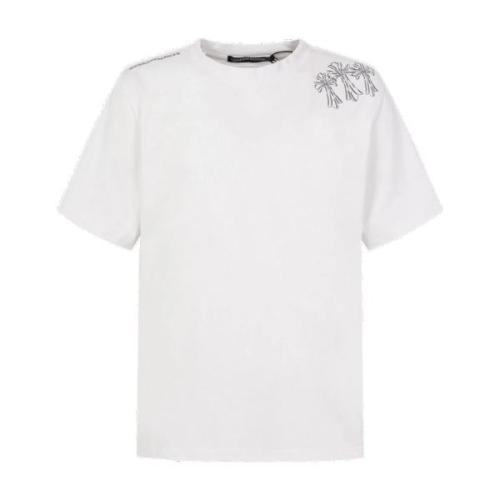 Chrome Hearts New Embroidered Short Sleeve T-Shirt (White) 260624