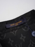 Louis Vuitton New Classic Ice Silk Jacquard Logo Print Long Sleeve Shirt 260624