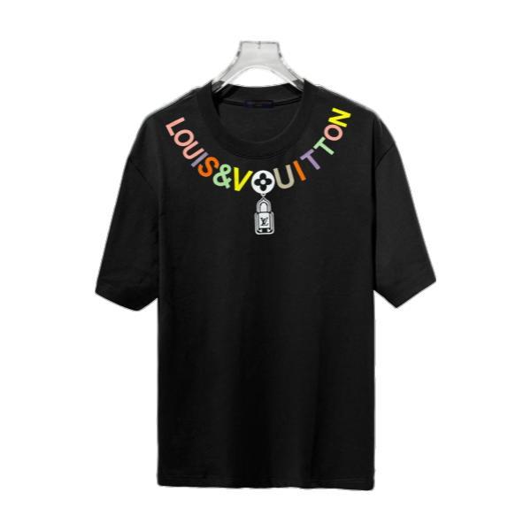 Louis Vuitton Classic Collar Letter Logo Print Short Sleeve T-Shirt 260630