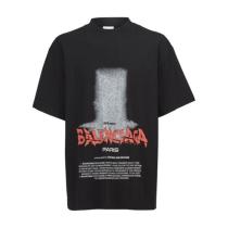 Balenciaga Paris Art Print Logo Short Sleeve T-Shirt (Black) 260630
