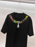 Louis Vuitton Classic Collar Letter Logo Print Short Sleeve T-Shirt 260630