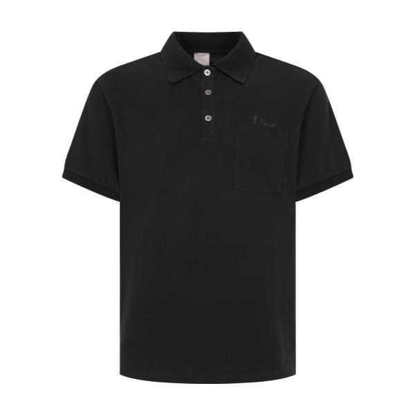 Dior CD Pocket Embroidered Short Sleeve Polo Shirt 260630