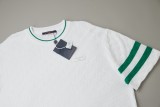 Louis Vuitton 26SS Spring/Summer New Embroidered Logo Jacquard Check Pattern Knit Short Sleeve 260630