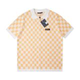 Louis Vuitton 26SS Spring/Summer New Orange & White Ribbed Knit Short Sleeve 260630