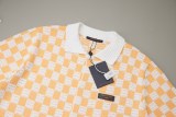 Louis Vuitton 26SS Spring/Summer New Orange & White Ribbed Knit Short Sleeve 260630