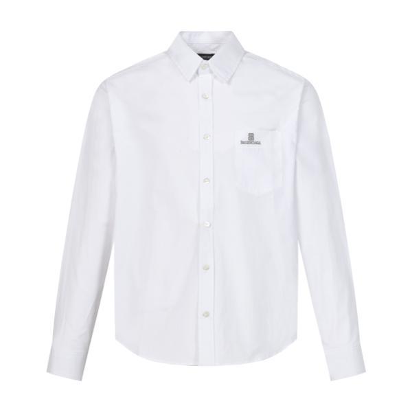 Balenciaga BLCG NANO BB Embroidery Long Sleeve Shirt 260708
