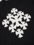 Chrome Hearts Cross Patch Embroidered Short Sleeve T-Shirt 260708