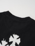 Chrome Hearts Cross Patch Embroidered Short Sleeve T-Shirt 260708