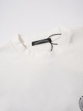 Chrome Hearts Horseshoe Distressed Hand-Painted Short Sleeve T-Shirt 260708