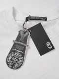 Chrome Hearts 26SS Distressed Cross Patch Embroidered Short Sleeve T-Shirt 260708