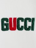 Gucci High Neck Short Sleeve Embroidered T-Shirt - White 260714