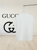 Gucci High Neck Short Sleeve Embroidered T-Shirt - White 260714