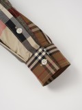 Burberry Color-Block Panel Limited Ed. Long Sleeve Shirt - Olive 260721
