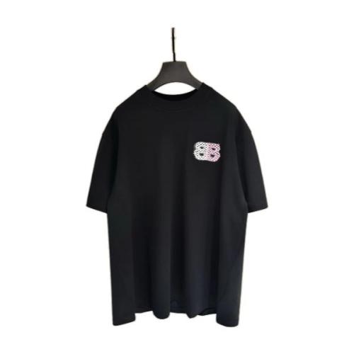 Balenciaga UV Color-Changing Short Sleeve Embroidered T-Shirt - Charcoal 260721
