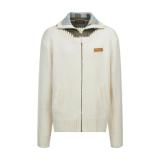 Louis Vuitton 25FW Rainbow Color-Block Sailor Collar Knit Zip Jacket - White 260721