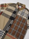 Burberry Color-Block Panel Limited Ed. Long Sleeve Shirt - Olive 260721