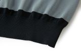 Dior 26SS Striped Logo Short Sleeve Embroidered Knit T-Shirt - Dark Gray 260721