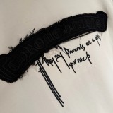 Chrome Hearts New Half Sleeve Applique T-Shirt - Cream 260721
