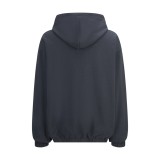 Balenciaga 26SS Reversible Plaid 3M Embroidered Hooded Jacket - Dark Gray 260721