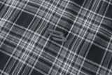 Balenciaga 26SS Reversible Plaid 3M Embroidered Hooded Jacket - Dark Gray 260721