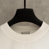 MM6 Maison Margiela UV Color-Changing Margiela Short Sleeve Embroidered T-Shirt - White 260721