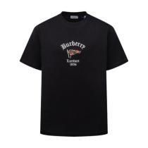 Burberry 26SS Check Flag Short Sleeve Embroidered T-Shirt - Black 260728
