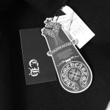 Chrome Hearts Leather Patch Leopard Applique Knit Cardigan - Charcoal 260811