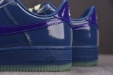 Nike Air Force 1 Low Patent Leather Mystic Navy Grape Ice