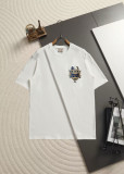 Dior Bee Crown Badge Short Sleeve Embroidered T-Shirt - White 260818