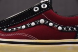 Vans Old Skool 36 Pearlized Black Red