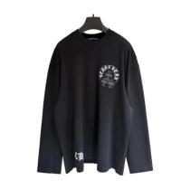Chrome Hearts New Long Sleeve Embroidered Washed Distressed Sweatshirt - Charcoal 260908