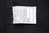 Chrome Hearts New Colorful Cross Leather Patch Denim Jacket - Charcoal 260908