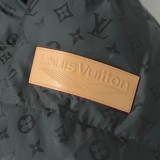 Louis Vuitton 24SS Ski All-Over Print Monogram Hooded Zip-Up Long Sleeve Padded Jacket - Dark Gray 261013