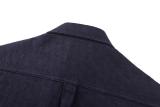 Dior 26SS Jacquard Denim Long Sleeve Shirt - Charcoal 261013