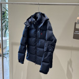 Ralph Lauren Winter Hooded Zip Quilted Pony Embroidered Down Jacket - Black 261020