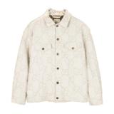 Gucci GG Jacquard Long Sleeve Denim Jacket - White 261020