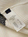 Louis Vuitton 26SS Wool Jacquard Knit Long Sleeve Cardigan - Warm Gray 261020