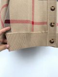Burberry Classic Check V-Neck Long Sleeve Knit Cardigan - Olive 261020
