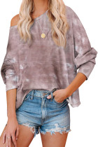 Tie Dye Pullover Long Sleeve Top LC455004-3