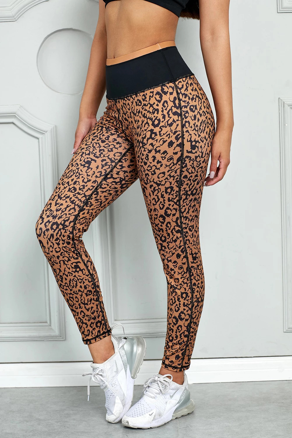 Leopard active leggings deals