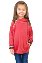 Red Toddlers Double Hooded Sweatshirt TZ25110-3