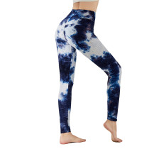 Navy Blue Tie Dye Leggings Yoga Pants TQK520020-34