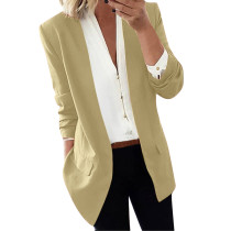 Khaki Slim Fit Lightweight Blazer TQK260024-21(This items size is smaller, pls select one size bigge