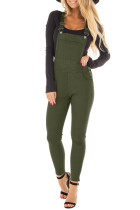 Army Green Denim Overall For Women