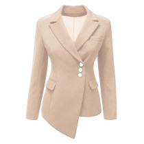 Khaki Irregular Blazer Suit TQK00188-21