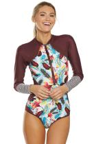 Siamese Printed Surf Suit LC412053-3